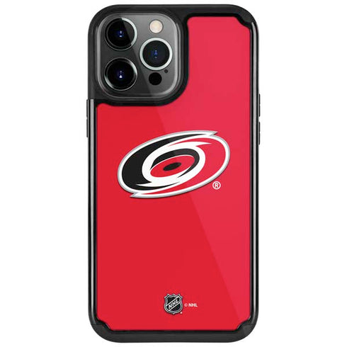 NHL Carolina Hurricanes Solid Background iPhone Cases