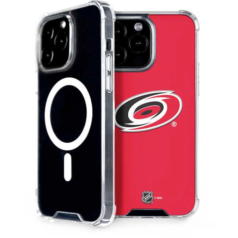 NHL Carolina Hurricanes Solid Background iPhone Cases