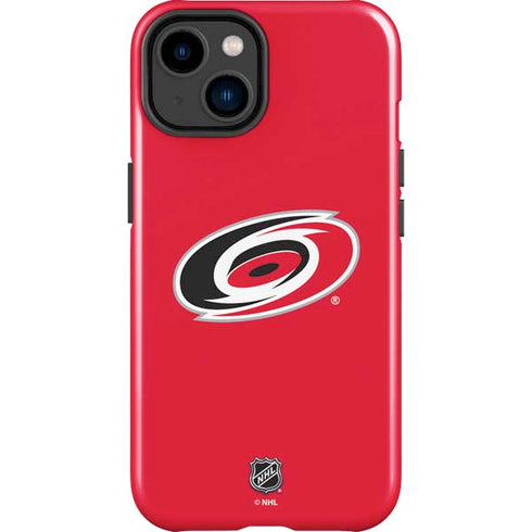 NHL Carolina Hurricanes Solid Background iPhone 15 Impact Case