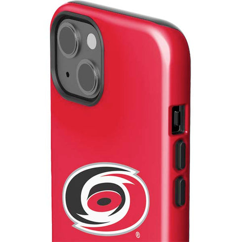 NHL Carolina Hurricanes Solid Background iPhone 15 Impact Case