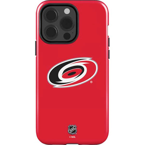 NHL Carolina Hurricanes Solid Background iPhone 15 Pro Impact Case