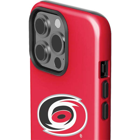NHL Carolina Hurricanes Solid Background iPhone 15 Pro Impact Case