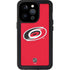 NHL Carolina Hurricanes Solid Background iPhone 15 Pro Waterproof Case