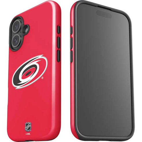 NHL Carolina Hurricanes Solid Background iPhone 16 Impact Case