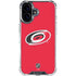 NHL Carolina Hurricanes Solid Background iPhone 16 Plus Clear Case