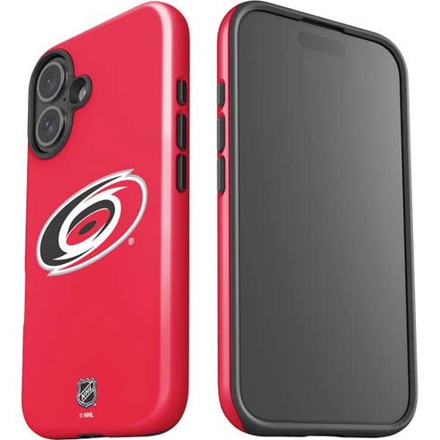 NHL Carolina Hurricanes Solid Background iPhone 16 Plus Impact Case