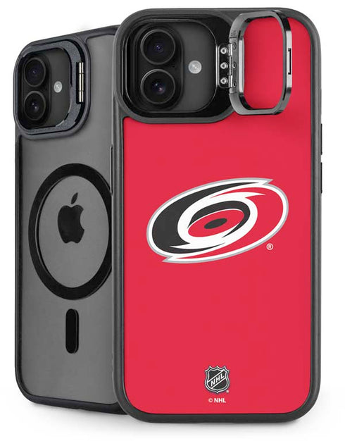 NHL Carolina Hurricanes Solid Background iPhone 16 Plus Kickstand Case