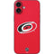 NHL Carolina Hurricanes Solid Background iPhone 16 Plus Skin