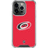 NHL Carolina Hurricanes Solid Background iPhone 16 Pro Clear Case
