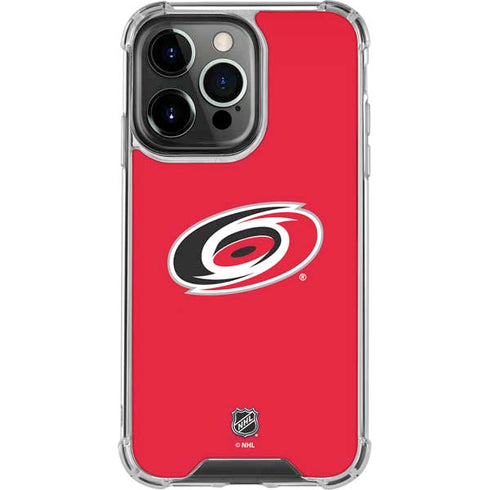 NHL Carolina Hurricanes Solid Background iPhone 16 Pro Max Clear Case