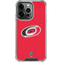 NHL Carolina Hurricanes Solid Background iPhone 16 Pro Max Clear Case