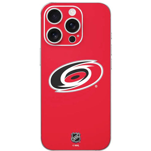 NHL Carolina Hurricanes Solid Background iPhone 16 Pro Skin