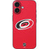 NHL Carolina Hurricanes Solid Background iPhone 16 Skin