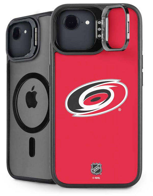 NHL Carolina Hurricanes Solid Background iPhone 16e Kickstand Case