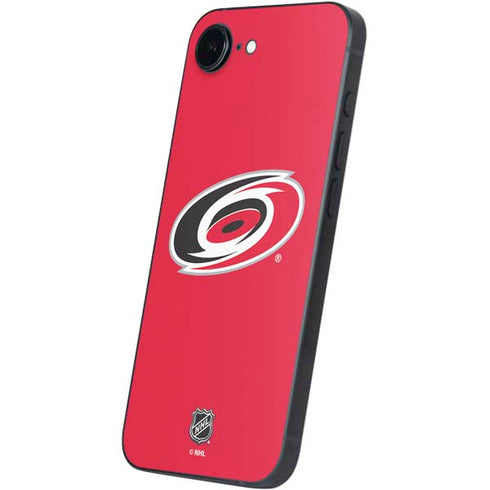 NHL Carolina Hurricanes Solid Background iPhone 16e Skin