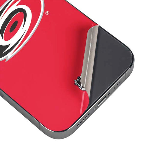 NHL Carolina Hurricanes Solid Background iPhone 16e Skin
