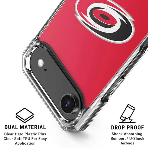 NHL Carolina Hurricanes Solid Background iPhone 17 Air Clear Case