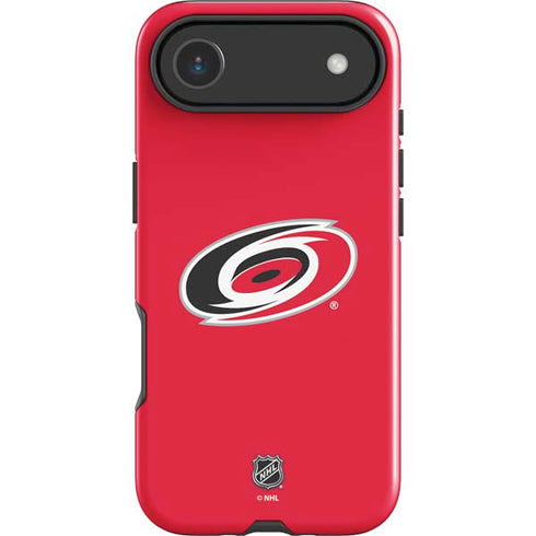 NHL Carolina Hurricanes Solid Background iPhone 17 Air Impact Case