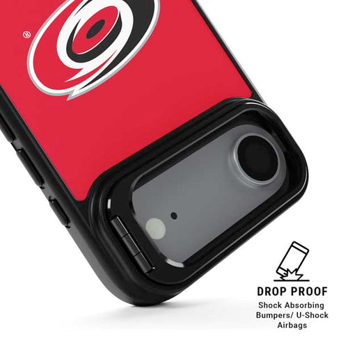 NHL Carolina Hurricanes Solid Background iPhone 17 Air Kickstand Case
