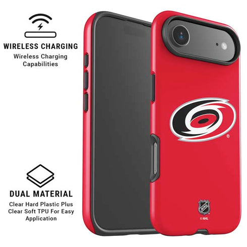 NHL Carolina Hurricanes Solid Background iPhone 17 Air Magsafe Impact Case