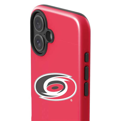 NHL Carolina Hurricanes Solid Background iPhone 17 Impact Case