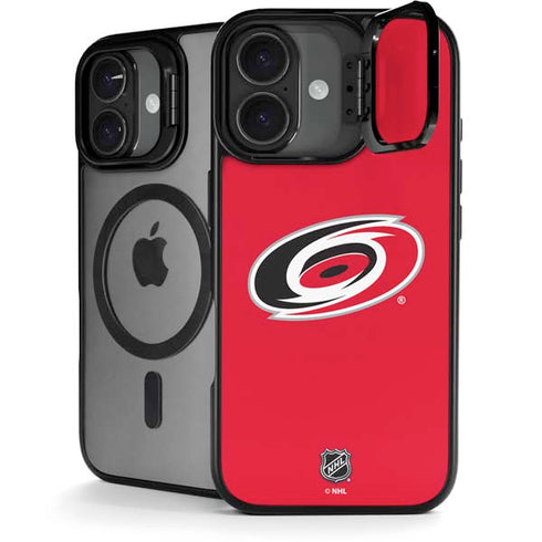 NHL Carolina Hurricanes Solid Background iPhone 17 Kickstand Case