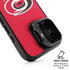 NHL Carolina Hurricanes Solid Background iPhone 17 Kickstand Case