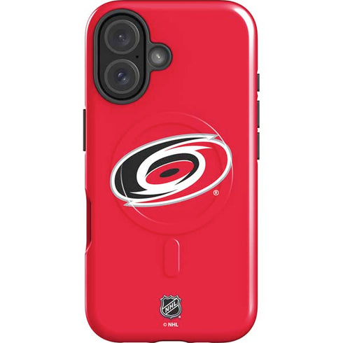 NHL Carolina Hurricanes Solid Background iPhone 17 Magsafe Impact Case
