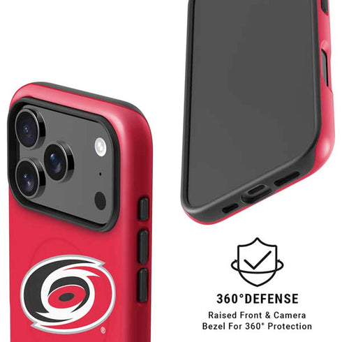 NHL Carolina Hurricanes Solid Background iPhone 17 Pro Magsafe Impact Case