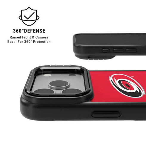 NHL Carolina Hurricanes Solid Background iPhone 17 Pro Max Kickstand Case
