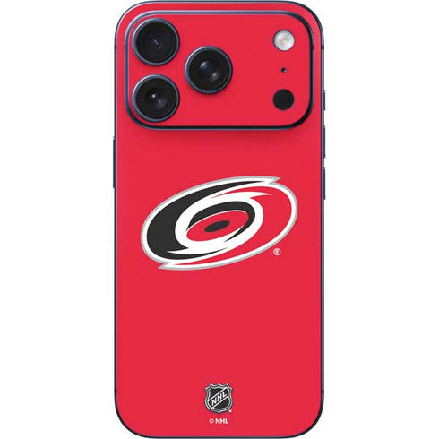 NHL Carolina Hurricanes Solid Background iPhone 17 Pro Skin