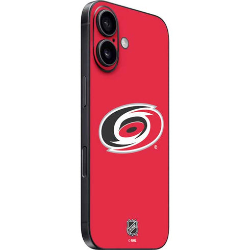 NHL Carolina Hurricanes Solid Background iPhone 17 Skin