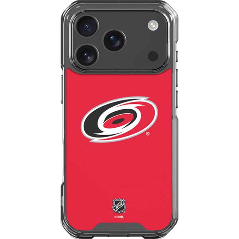 NHL Carolina Hurricanes Solid Background iPhone 18 Pro Clear Case