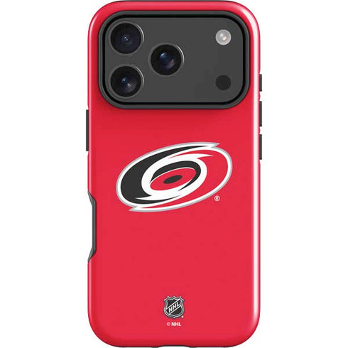 NHL Carolina Hurricanes Solid Background iPhone 18 Pro Impact Case
