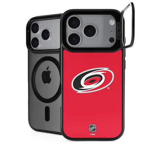 NHL Carolina Hurricanes Solid Background iPhone 18 Pro Kickstand Case