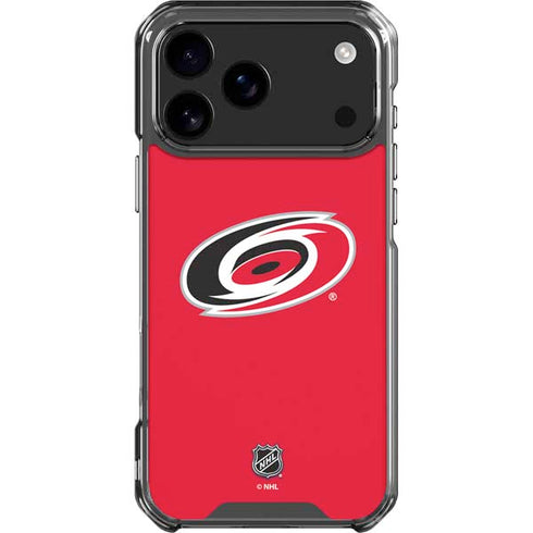NHL Carolina Hurricanes Solid Background iPhone 18 Pro Max Clear Case
