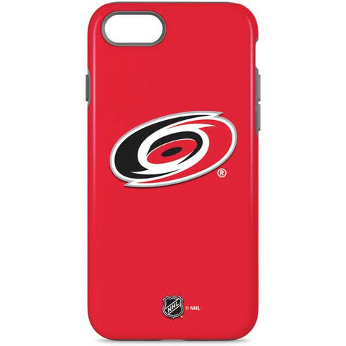 NHL Carolina Hurricanes Solid Background iPhone Cases