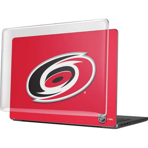 NHL Carolina Hurricanes Solid Background MacBook Pro 14in (2021-24) Case plus Skin