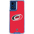 NHL Carolina Hurricanes Solid Background Moto G 5G (2024) Clear Case