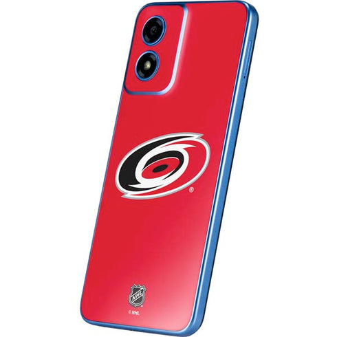 NHL Carolina Hurricanes Solid Background Moto G Play 4G (2024) Skin