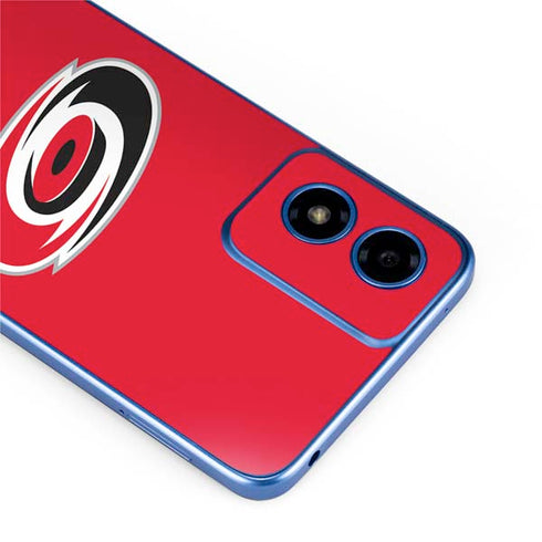 NHL Carolina Hurricanes Solid Background Moto G Play 4G (2024) Skin
