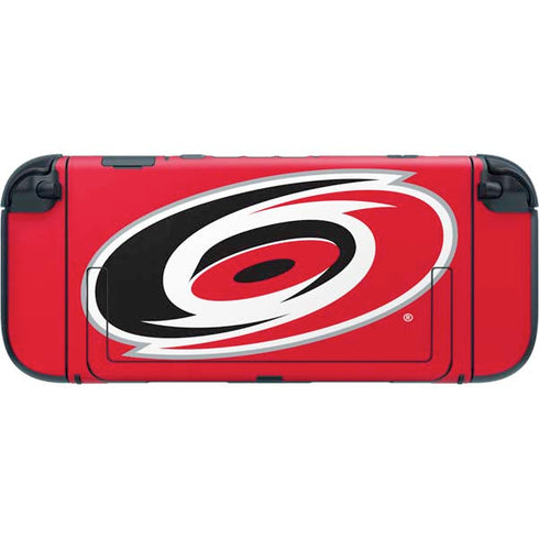 NHL Carolina Hurricanes Solid Background Nintendo Switch 2 (2025) with Joy-Con Skin