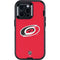 NHL Carolina Hurricanes Solid Background Otterbox Defender iPhone Skin