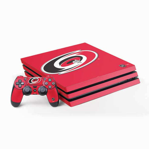 NHL Carolina Hurricanes Solid Background PlayStation PS4 Skins