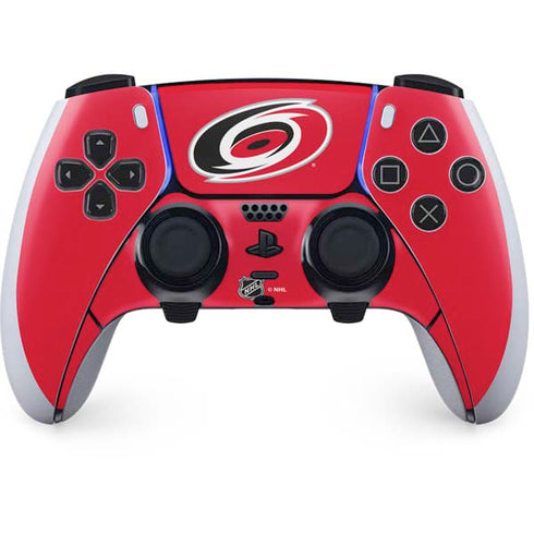 NHL Carolina Hurricanes Solid Background PS5 DualSense Edge Pro Controller Skin