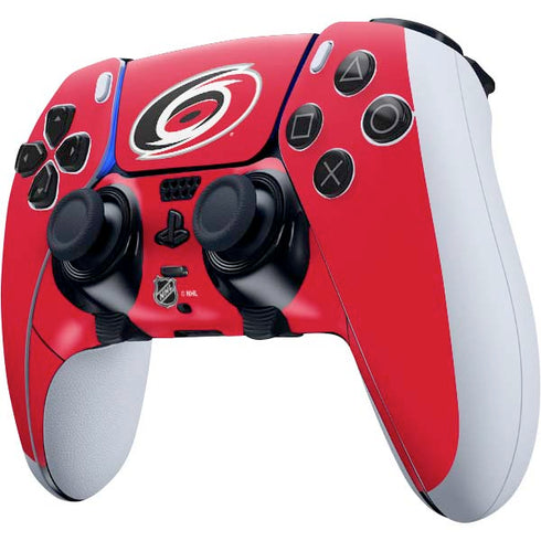 NHL Carolina Hurricanes Solid Background PS5 DualSense Edge Pro Controller Skin