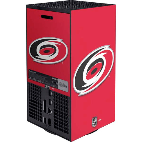 NHL Carolina Hurricanes Solid Background Xbox Series X Bundle Skin