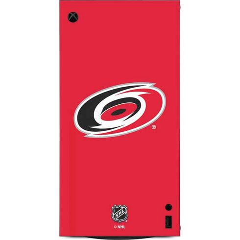 NHL Carolina Hurricanes Solid Background XBox Series X Digital Edition Console Skin