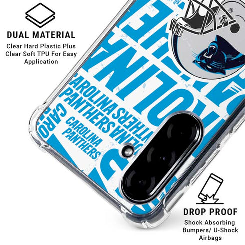NFL Carolina Panthers - Blast Galaxy A36 5G Clear Case