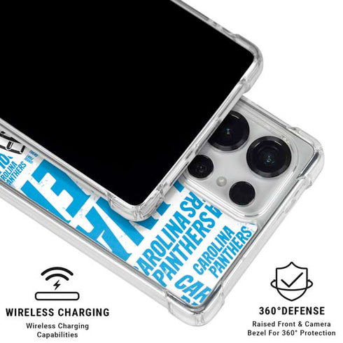 NFL Carolina Panthers - Blast Galaxy S25 Ultra Clear Case